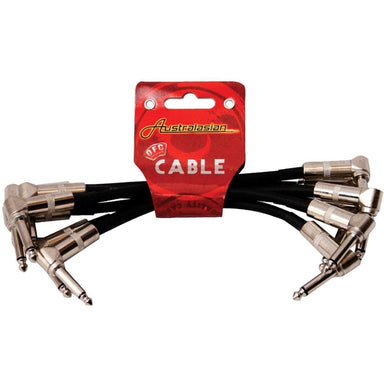 Guitar Patch Cables Right Angle 6 Pack 6 Inch-Buzz Music