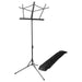On Stage Music Stand Black With Bag-Buzz Music