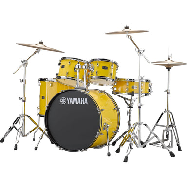 Yamaha Rydeen Euro Drum Kit In Mellow Yellow With Hardware Cymbals Sticks And Stool-Buzz Music