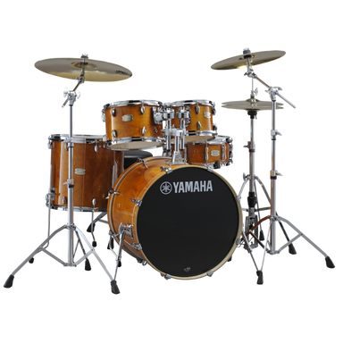 Yamaha Stage Custom Birch Fusion Kit In Honey Amber With Pst5 Cymbals & Hardware-Buzz Music