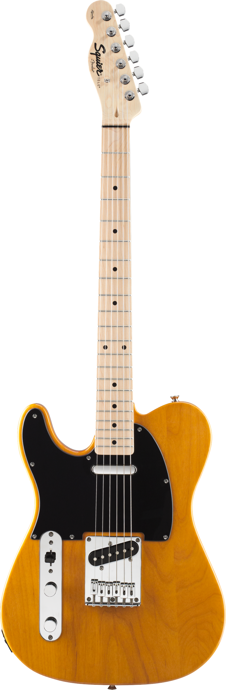 Squier Affinity Series Telecaster Lefthanded Maple Fingerboard Butterscotch Blonde-Buzz Music