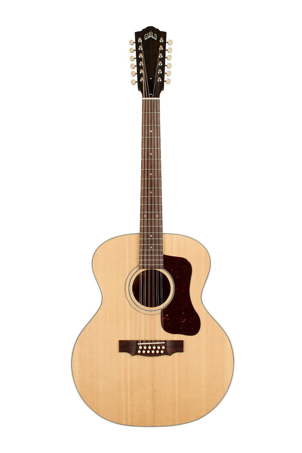 Guild F-412E USA-Made 12-String Jumbo Acoustic Guitar with LR Baggs Pickup and Hardcase - Spruce Top, Mahogany Back & Sides-Buzz Music