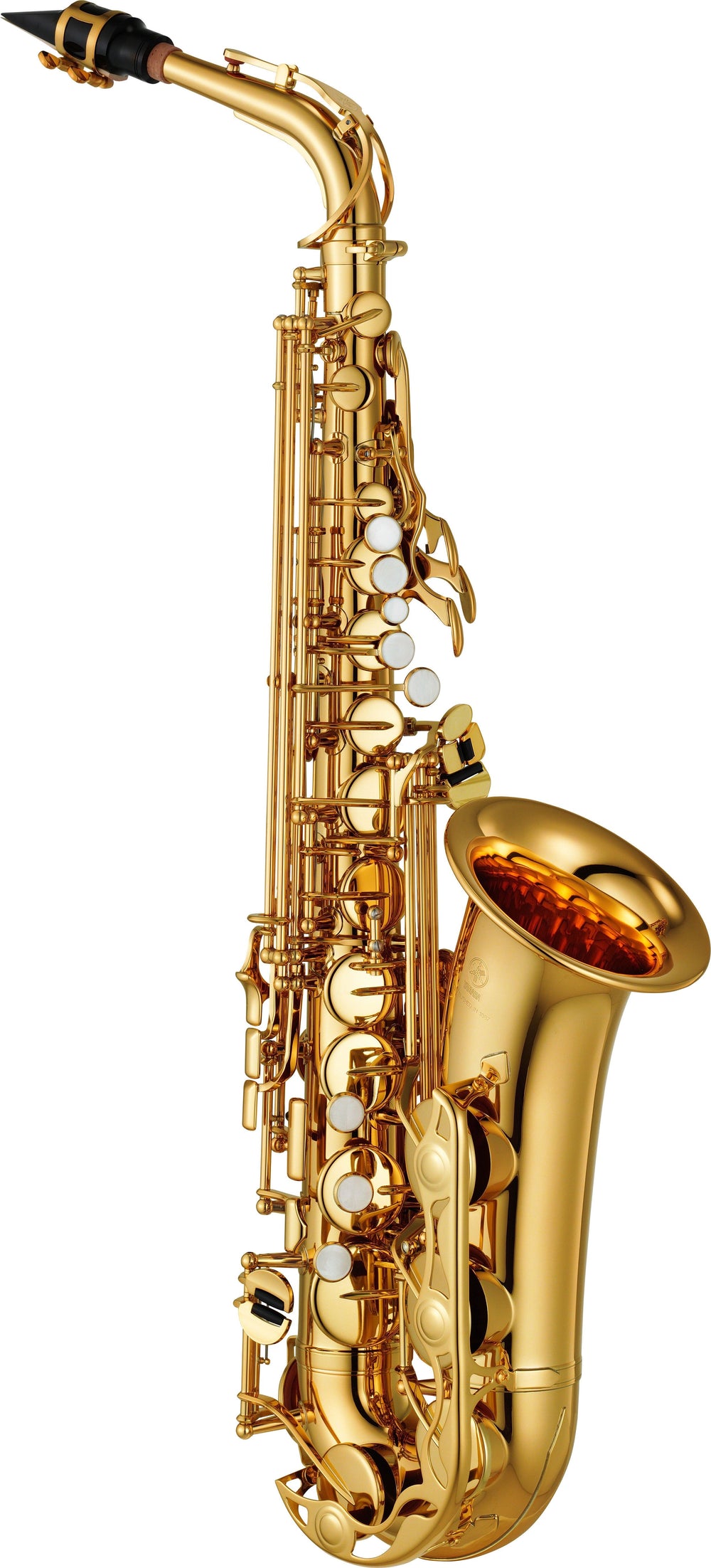 Yamaha YAS280 Alto Saxophone High F# key, front F key. Includes backpack case. Gold lacquer.-Buzz Music