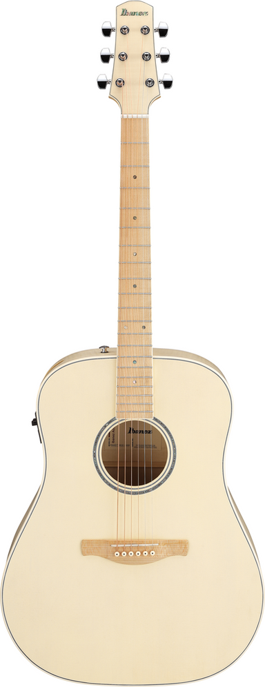 Ibanez AAD77M1E Open Pore Antique White Acoustic Guitar-Buzz Music