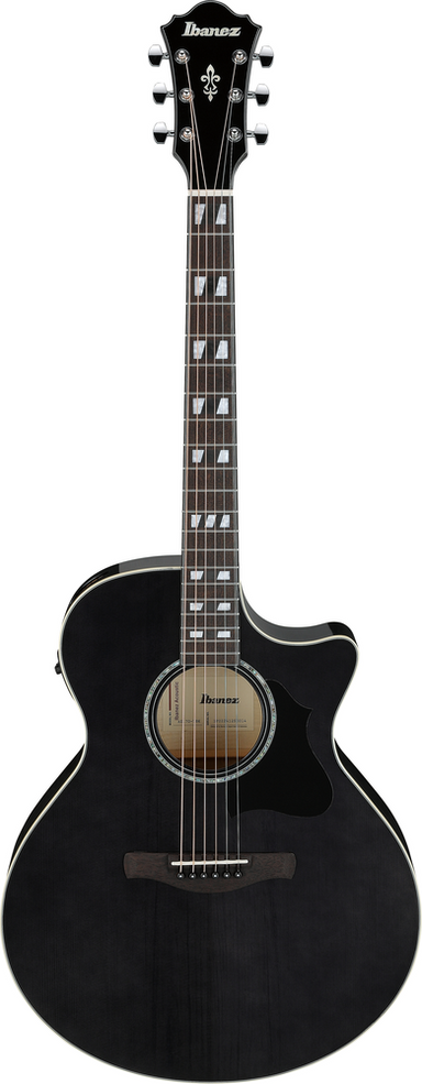 Ibanez AE170 Transparent Black High Gloss Acoustic Guitar-Buzz Music