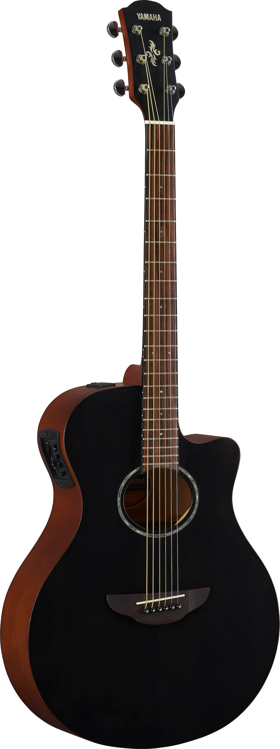 Yamaha APX 600 Matte - Smoky Black Thinline Acoustic Guitar with Cutaway and Pickup-Buzz Music