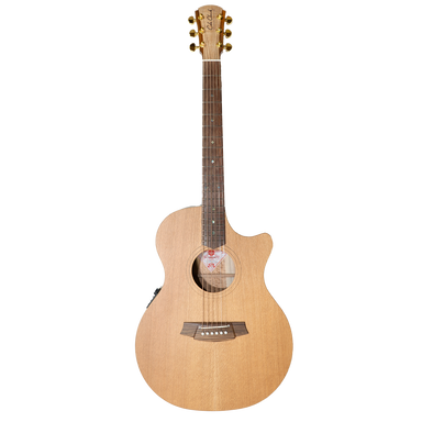 Cole Clark TL2EC Thinline Grand Auditorium Acoustic Electric Guitar - Southern Silky Oak Top, Back & Sides - With Hard Case-Buzz Music
