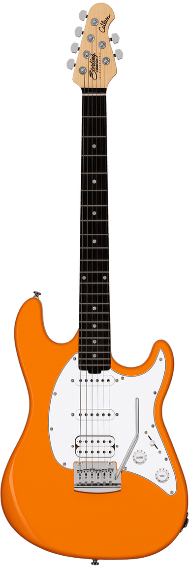 Music Man Sterling Cutlass CT20 Hss Sunrise Orange Amaranth Neck-Buzz Music