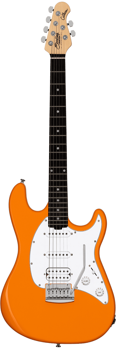 Music Man Sterling Cutlass CT20 Hss Sunrise Orange Amaranth Neck-Buzz Music