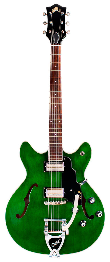 Guild Starfire I Double Cutaway Semi-Hollow Electric Guitar with Guild Vibrato Tailpiece - Green-Buzz Music