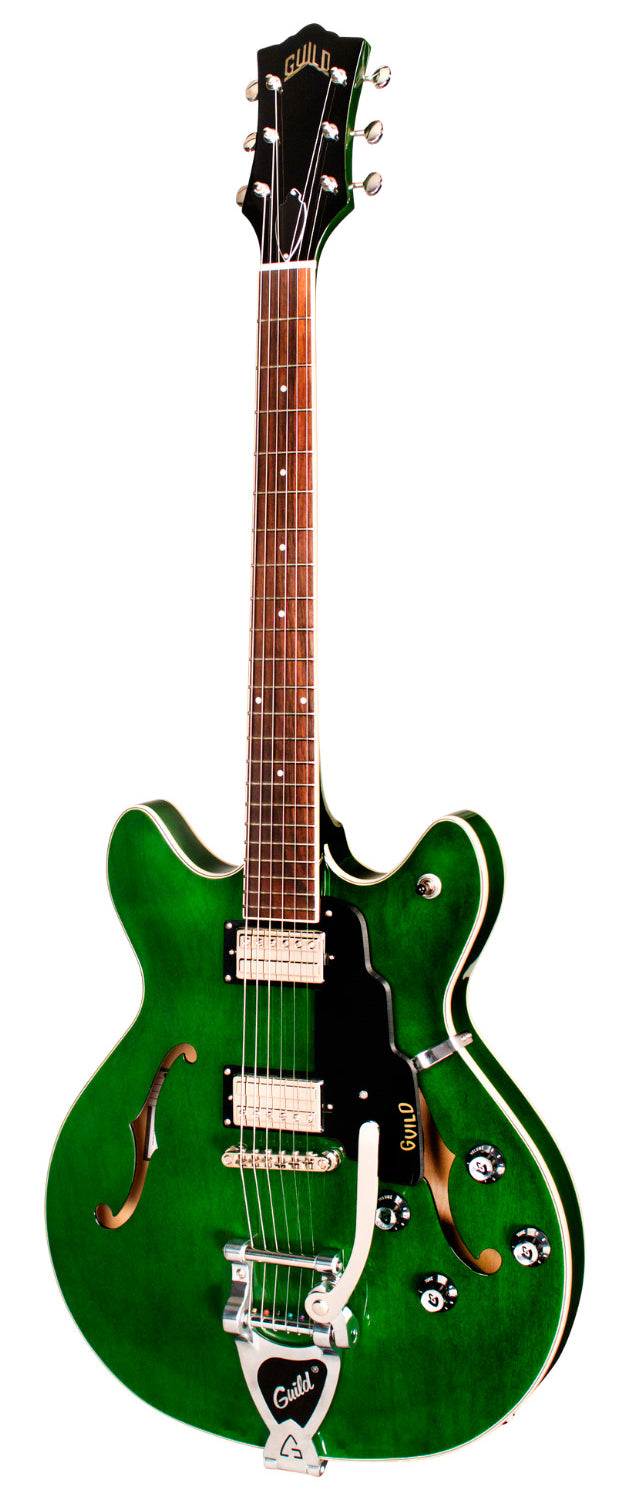 Guild Starfire I Double Cutaway Semi-Hollow Electric Guitar with Guild Vibrato Tailpiece - Green