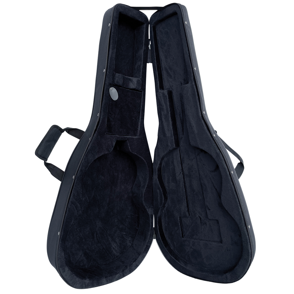 DCM Premium PFC Polyfoam Lightweight Classical Guitar Case Black-Buzz Music