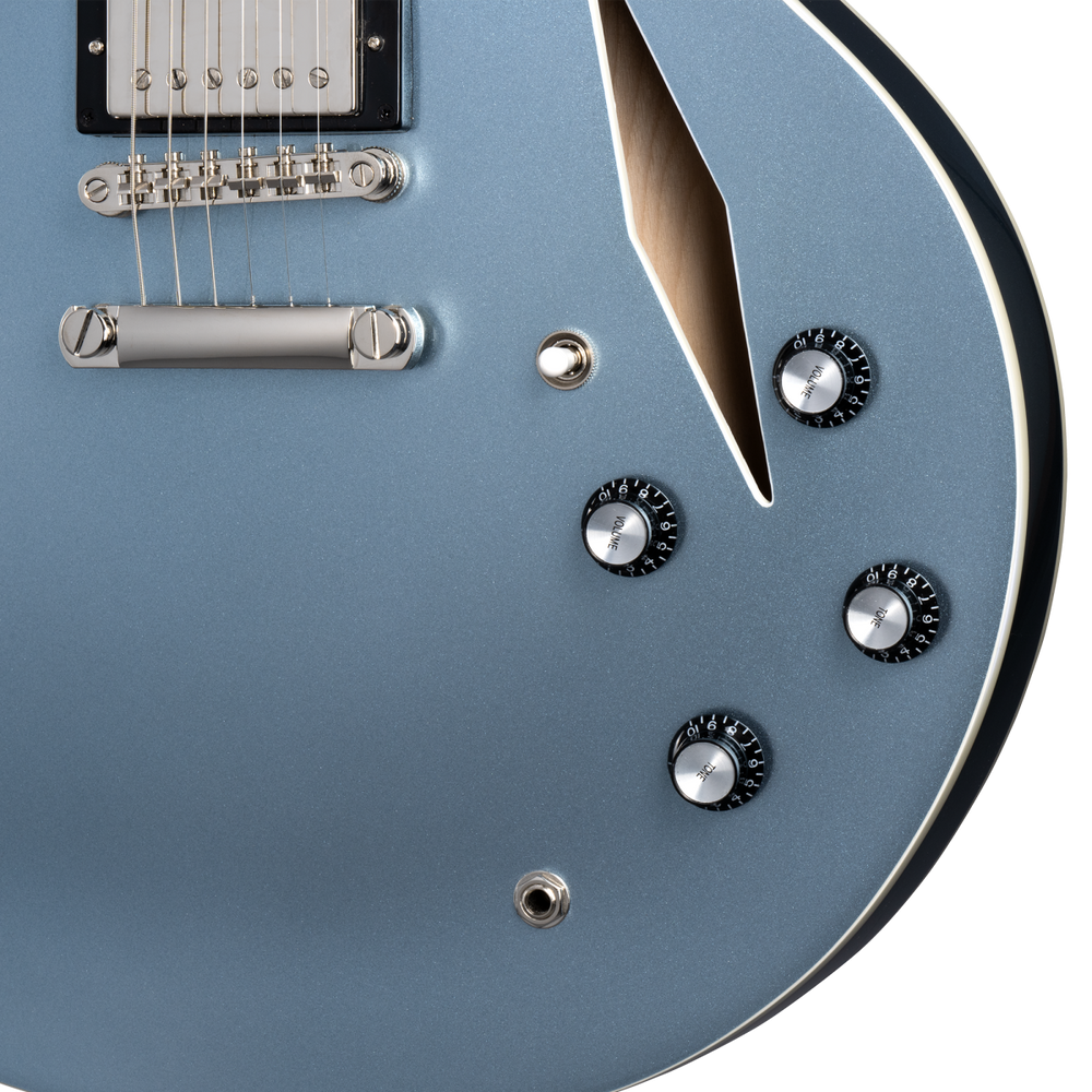 EPIPHONE DAVE GROHL DG335 IN HARD CASE - PELHAM BLUE-Buzz Music