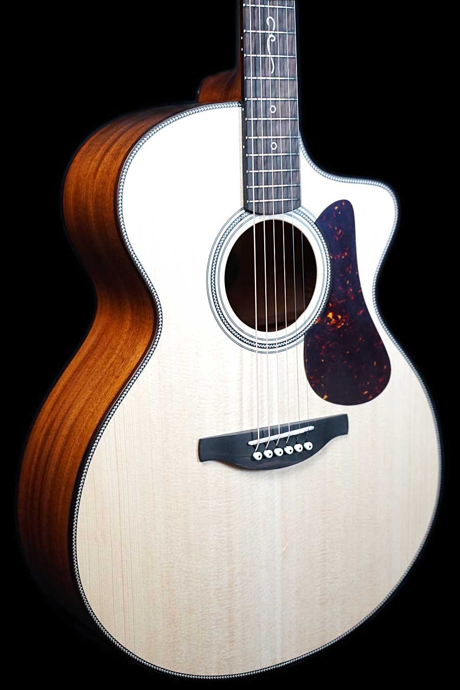 Fenech True Tone GAc - All Solid Spruce Top, Mahogany Back & Sides with Pickup & TKL Flight Case-Buzz Music