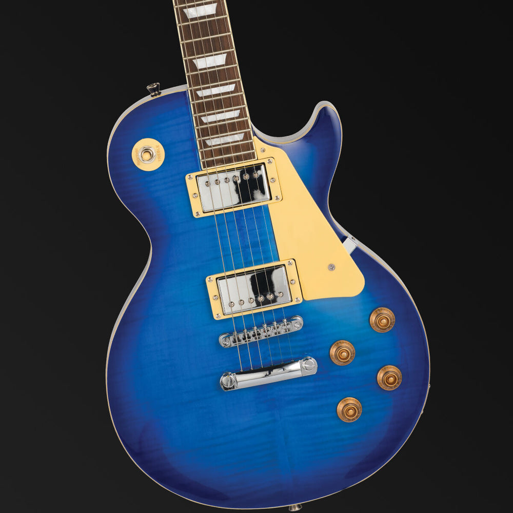 Northstar Pro LP-Style Electric Guitar - Thru Blue Burst Gloss-Buzz Music
