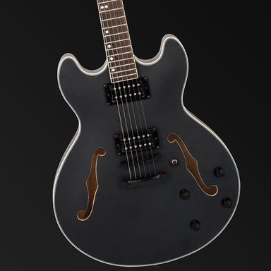Northstar Pro Hollow Body Electric Guitar - Open Pore Black Satin-Buzz Music