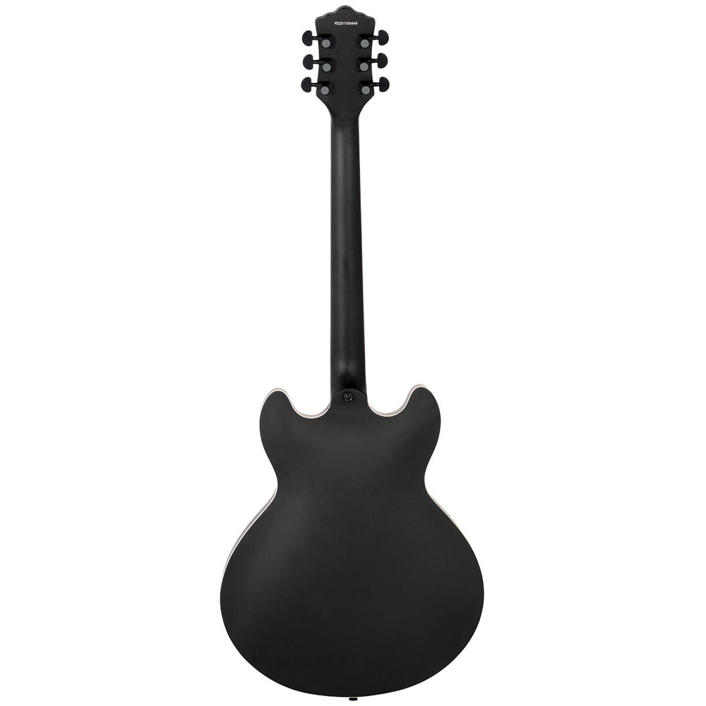 Northstar Pro Hollow Body Electric Guitar - Open Pore Black Satin-Buzz Music