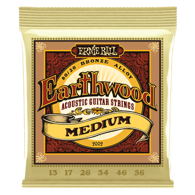 Ernie Ball Earthwood Medium 80/20 Bronze Acoustic Guitar Strings - 13-56 Gauge-Buzz Music