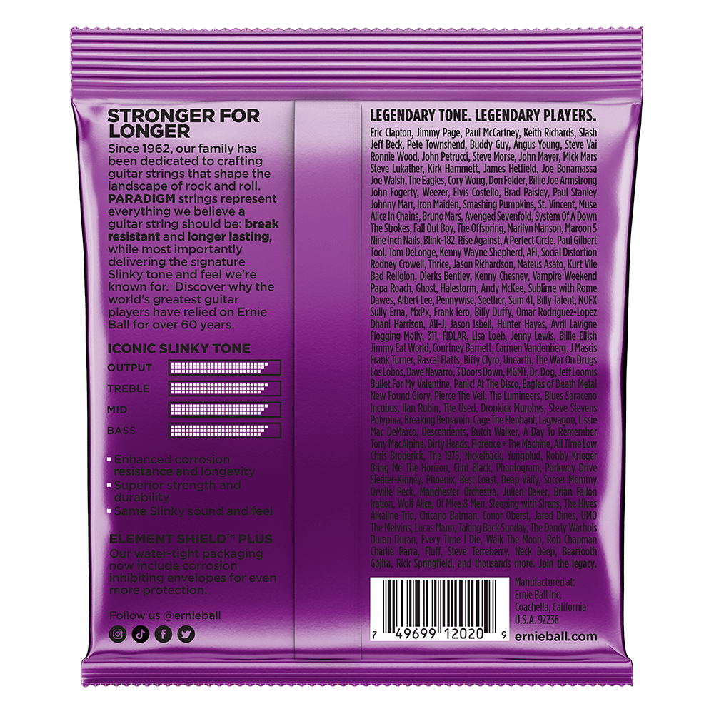 Ernie Ball Power Slinky Paradigm Electric Guitar Strings - 11-48 Gauge-Buzz Music