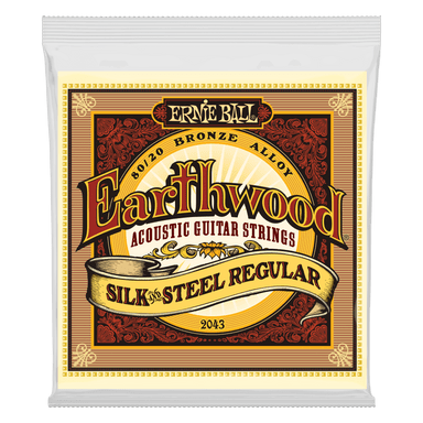 Ernie Ball Earthwood Silk & Steel Regular 80/20 Bronze Acoustic Guitar Strings - 13-56 Gauge-Buzz Music