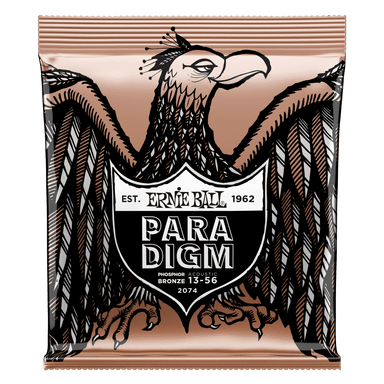 Ernie Ball Paradigm Medium Phosphor Bronze Acoustic Guitar Strings - 13-56 Gauge-Buzz Music