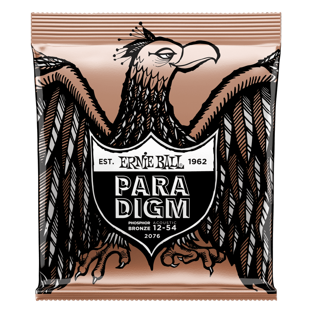 Ernie Ball Paradigm Medium Light Phosphor Bronze Acoustic Guitar Strings - 12-54 Gauge-Buzz Music