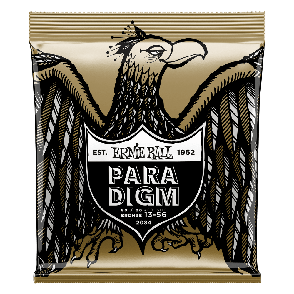 Ernie Ball Paradigm Medium 80/20 Bronze Acoustic Guitar Strings - 13-56 Gauge-Buzz Music