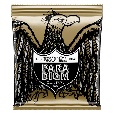 Ernie Ball Paradigm Medium Light 80/20 Bronze Acoustic Guitar Strings - 12-54 Gauge-Buzz Music