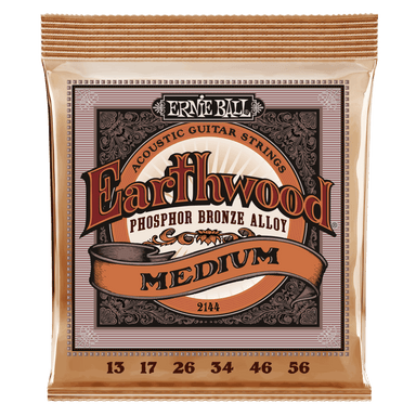 Ernie Ball Earthwood Medium Phosphor Bronze Acoustic Guitar Strings - 13-56 Gauge-Buzz Music