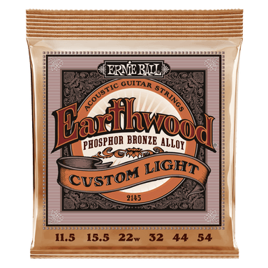 Ernie Ball Erthwd Custom Light Phos Brnz Ac Gtr Strings 11.5 54-Buzz Music