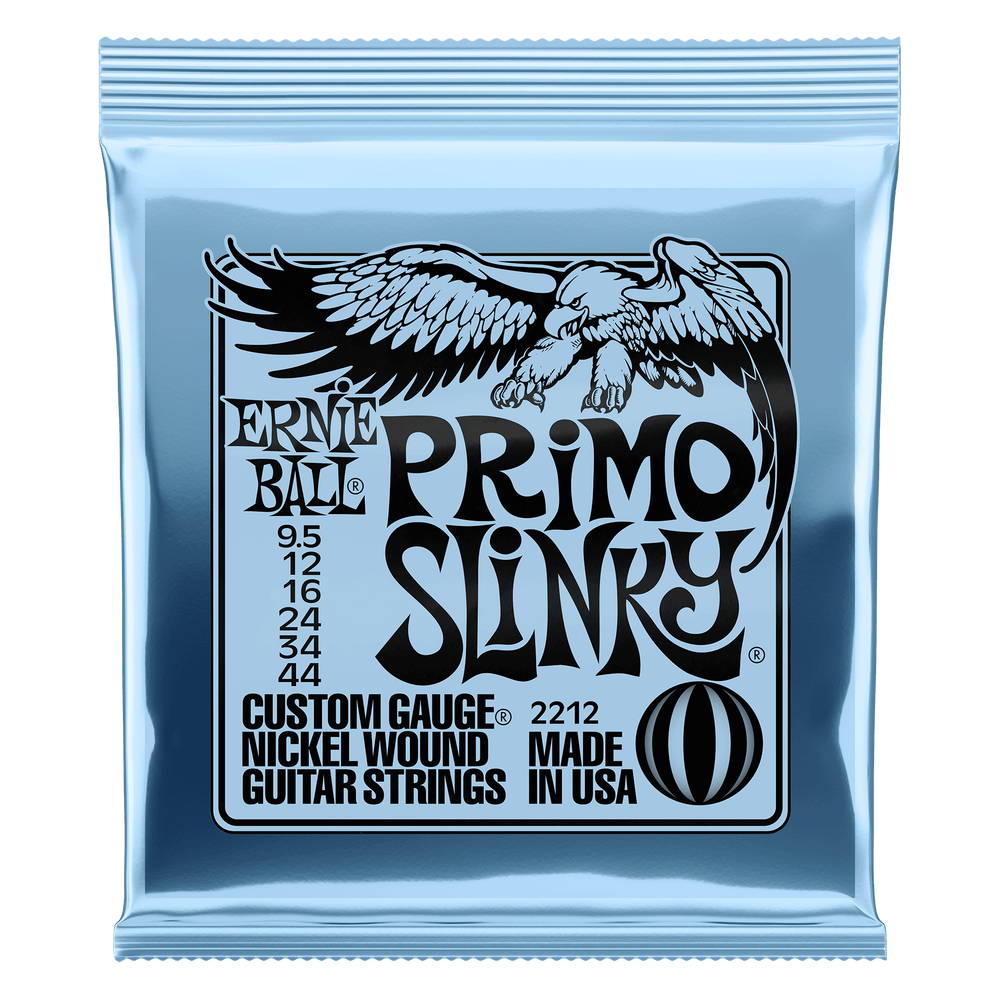 Ernie Ball Primo Slinky Nickel Wound Electric Guitar Strings - 9.5-44 Gauge-Buzz Music