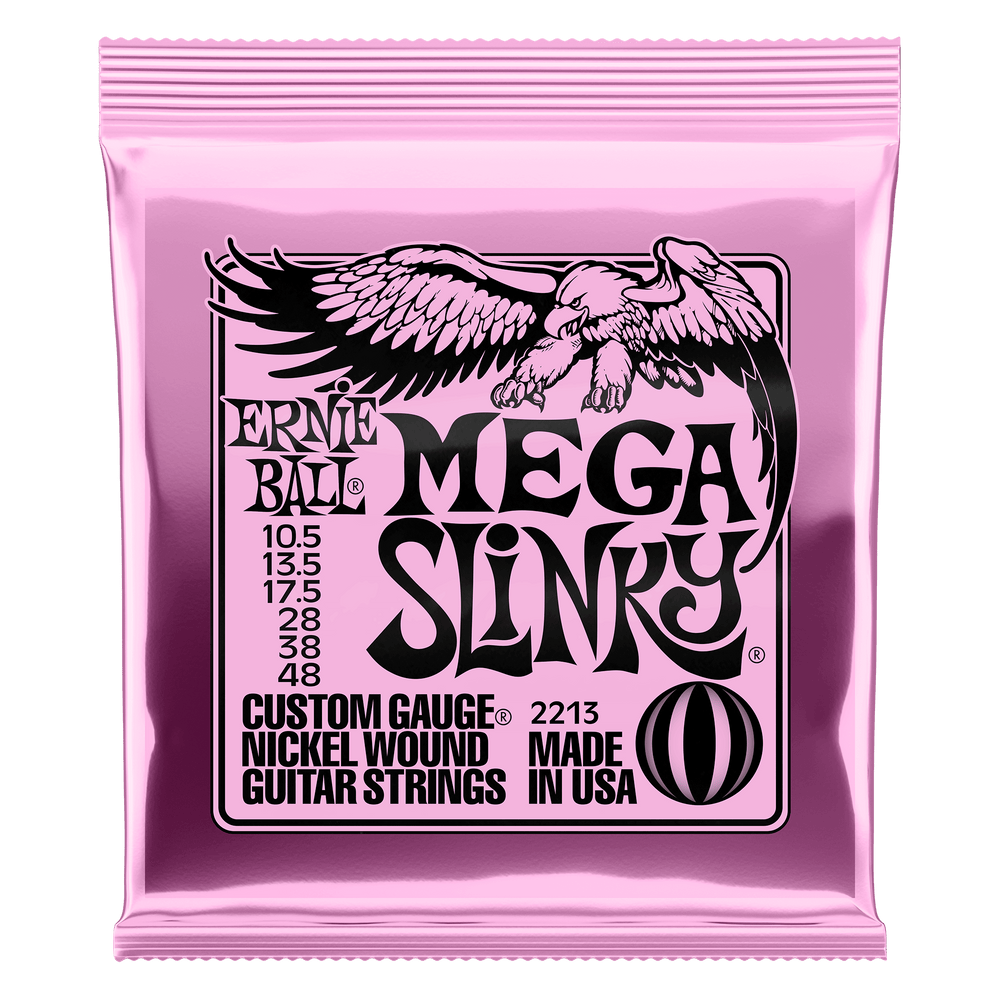 Ernie Ball Mega Slinky Nickel Wound Electric Guitar Strings - 10.5-48 Gauge-Buzz Music