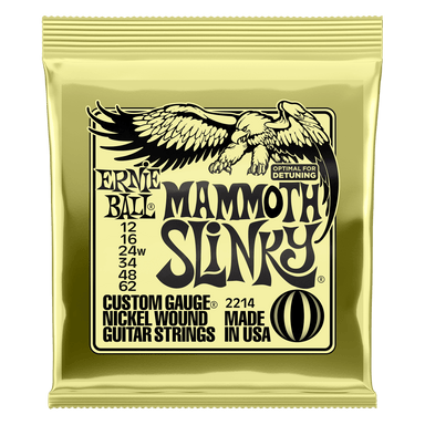 Ernie Ball Mammoth Slinky Nickel Wound Electric Guitar Strings - 12-62 (Wound G) Gauge-Buzz Music