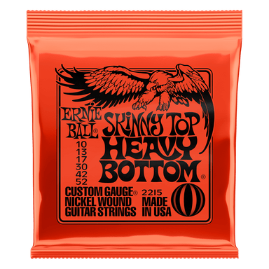 Ernie Ball Skinny Top Heavy Bottom Slinky Nickel Wound Electric Guitar Strings - 10-52 Gauge-Buzz Music