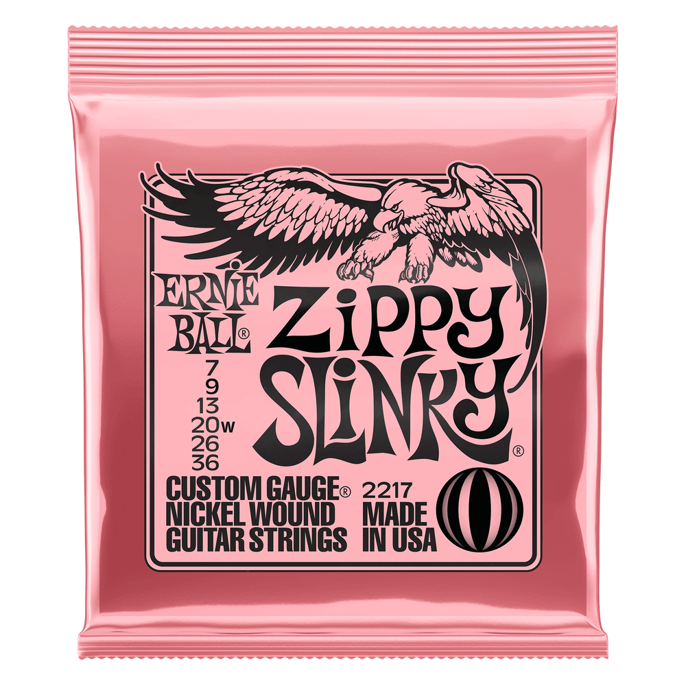 Ernie Ball Zippy Slinky Nckl Wnd Elec Gtr Strings 7 - 36-Buzz Music