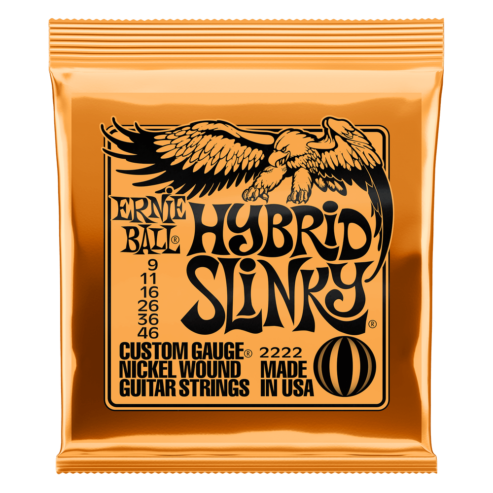 Ernie Ball Hybrid Slinky Nickel Wound Electric Guitar Strings - 9-46 Gauge-Buzz Music