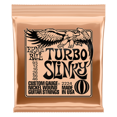 Ernie Ball Turbo Slinky Nickel Wound Electric Guitar Strings 9.5 - 46 Gauge-Buzz Music