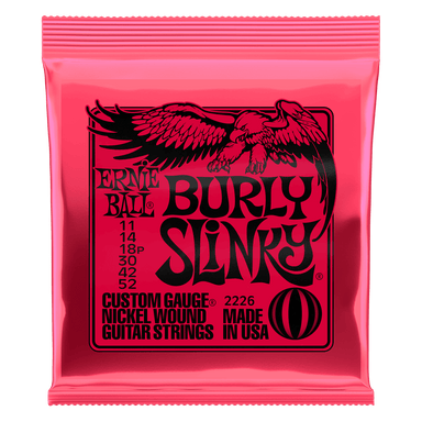 Ernie Ball Burly Slinky Nickelwound Electric Guitar Strings 11 - 52 Gauge-Buzz Music