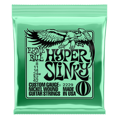 Ernie Ball Hyper Slinky Nickel Wound Electric Guitar Strings 8 - 42 Gauge-Buzz Music