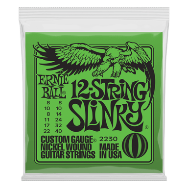 Ernie Ball Slinky 12-String Nickel Wound Electric Guitar Strings - 8-40 Gauge-Buzz Music