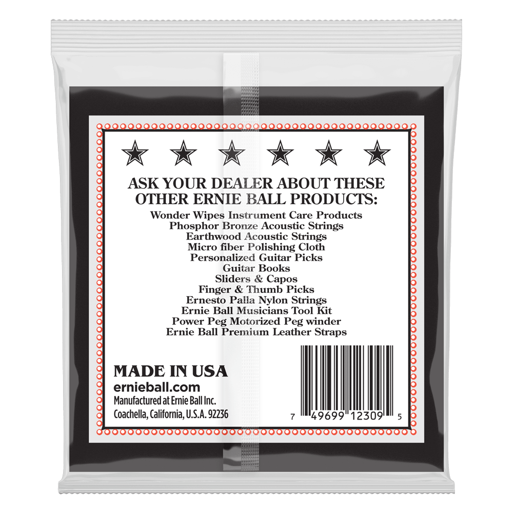 Ernie Ball Medium 5-String Loop End Stainless Steel Banjo Guitar Strings - 10-10 Gauge-Buzz Music