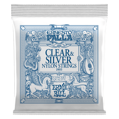 Ernie Ball Ernesto Palla Clear & Silver Nylon Classical Guitar Strings-Buzz Music