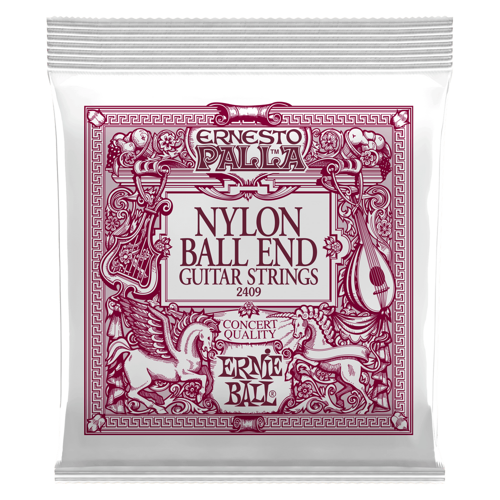 Ernie Ball Ernesto Palla Black & Gold Ball-End Nylon Classical Guitar Strings-Buzz Music