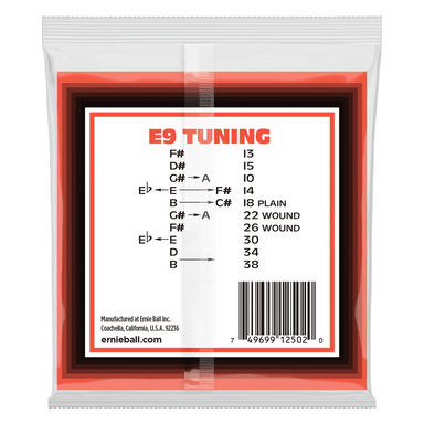 Ernie Ball Pedal Steel 10-String E9 Tuning Nickel Wound Electric Guitar Strings - 13-38 Gauge-Buzz Music