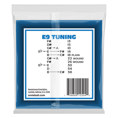 Ernie Ball Pedal Steel 10-String E9 Tuning Stainless Steel Wound Electric Guitar Strings-Buzz Music