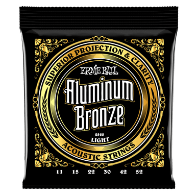 Ernie Ball Light Aluminum Bronze Acoustic Guitar Strings - 11-52 Gauge-Buzz Music