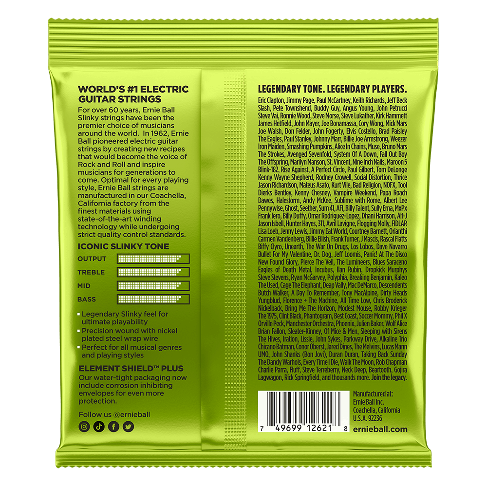 Ernie Ball Regular Slinky 7-String Nickel Wound Electric Guitar Strings - 10-56 Gauge-Buzz Music