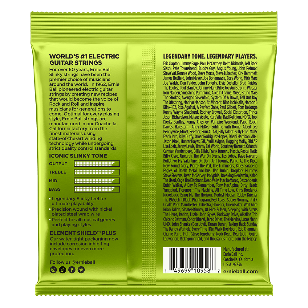 Ernie Ball Regular Slinky 8-String Nickel Wound Electric Guitar Strings-Buzz Music