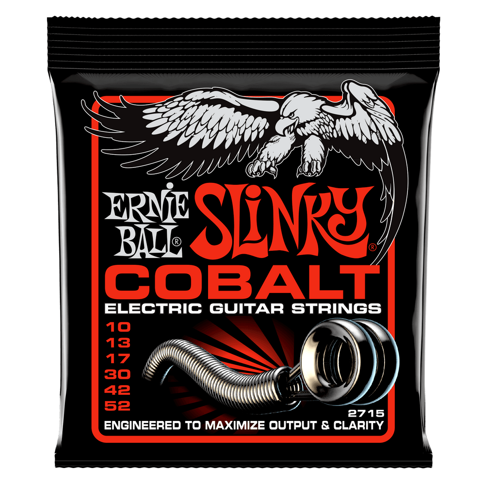 Ernie Ball Skinny Top Heavy Bottom Slinky Cobalt Electric Guitar Strings - 10-52 Gauge-Buzz Music