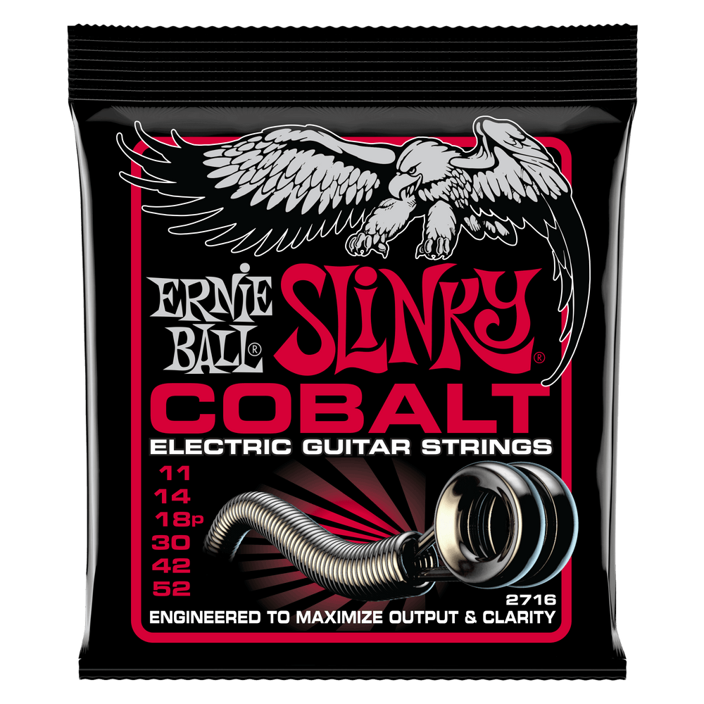 Ernie Ball Burly Slinky Cobalt Electric Guitar Strings 11-52 Gauge-Buzz Music